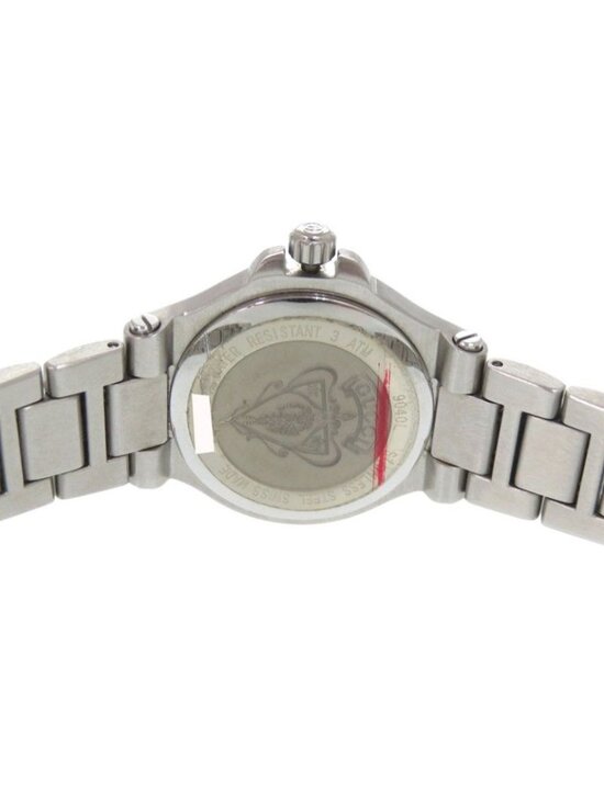 Gucci Black Dial SS Silver Quartz Watch
